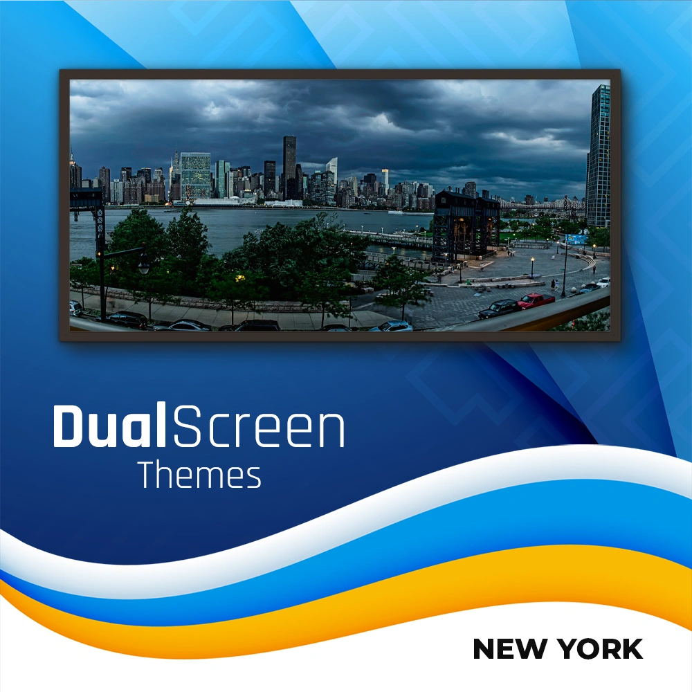 Dual Screen New York Windows Theme